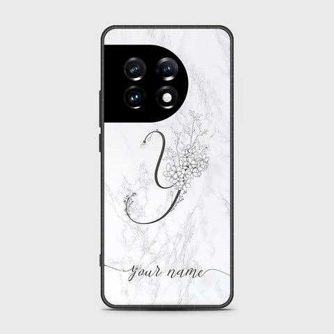 OnePlus Ace 2 Pro Cover- Personalized Alphabet Series - HQ Ultra Shine Premium Infinity Glass Soft Silicon Borders Case