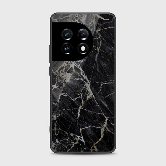 OnePlus Ace 2 Pro Cover- Black Marble Series - HQ Ultra Shine Premium Infinity Glass Soft Silicon Borders Case