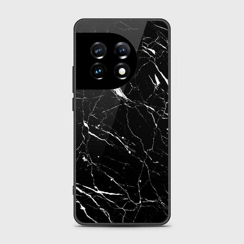 OnePlus Ace 2 Pro Cover- Black Marble Series - HQ Ultra Shine Premium Infinity Glass Soft Silicon Borders Case