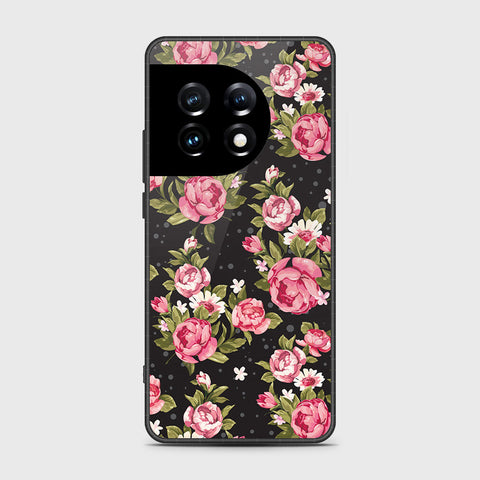 OnePlus Ace 2 Pro Cover- Floral Series - HQ Ultra Shine Premium Infinity Glass Soft Silicon Borders Case