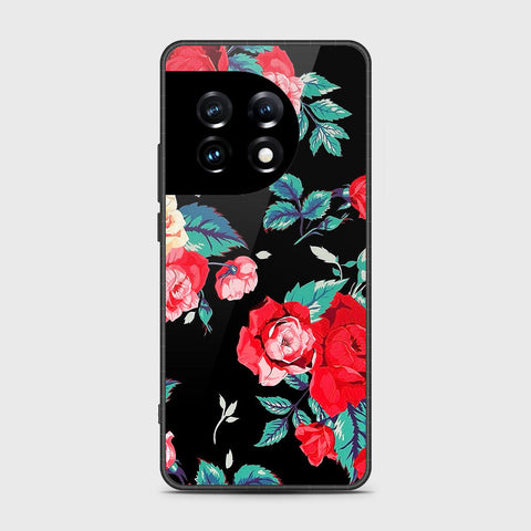 OnePlus Ace 2 Pro Cover- Floral Series - HQ Ultra Shine Premium Infinity Glass Soft Silicon Borders Case