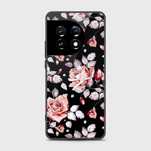 OnePlus Ace 2 Pro Cover- Floral Series - HQ Ultra Shine Premium Infinity Glass Soft Silicon Borders Case