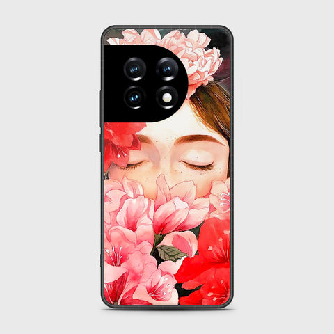 OnePlus Ace 2 Pro Cover- Floral Series - HQ Ultra Shine Premium Infinity Glass Soft Silicon Borders Case