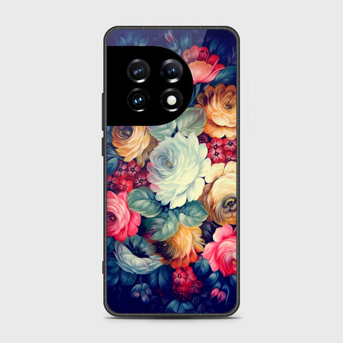 OnePlus Ace 2 Pro Cover- Floral Series 2 - HQ Ultra Shine Premium Infinity Glass Soft Silicon Borders Case