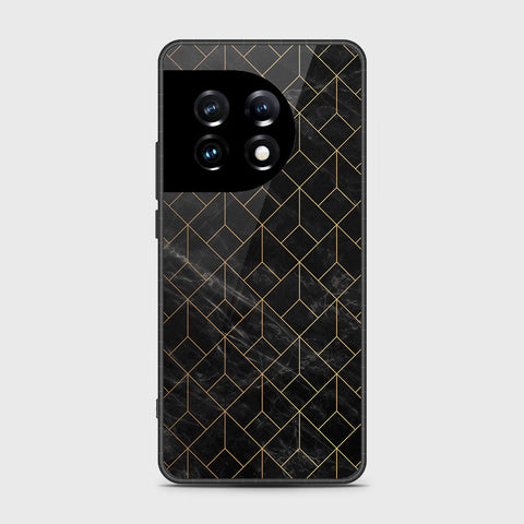 OnePlus Ace 2 Pro Cover- Black Marble Series - HQ Ultra Shine Premium Infinity Glass Soft Silicon Borders Case