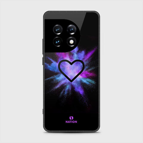 OnePlus Ace 2 Pro Cover- Onation Heart Series - HQ Ultra Shine Premium Infinity Glass Soft Silicon Borders Case