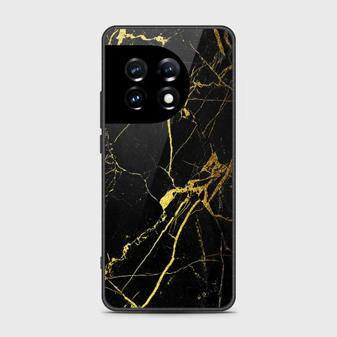 OnePlus Ace 2 Pro Cover- Black Marble Series - HQ Ultra Shine Premium Infinity Glass Soft Silicon Borders Case