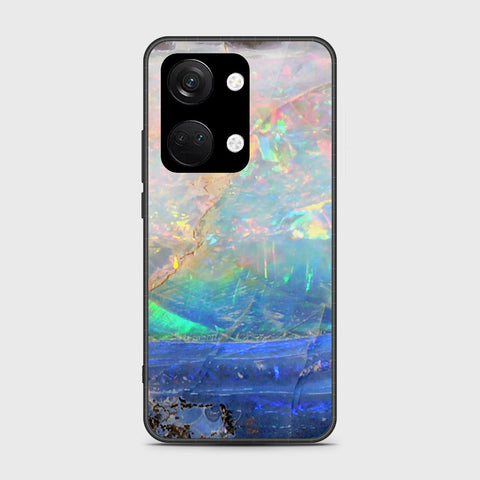 OnePlus Nord 3 Cover- Colorful Marble Series - HQ Ultra Shine Premium Infinity Glass Soft Silicon Borders Case