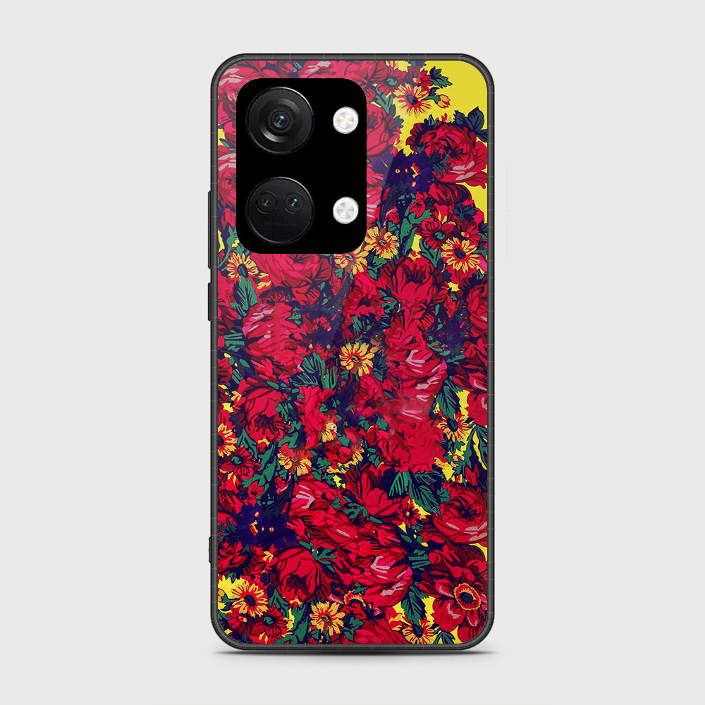 OnePlus Nord 3 Cover- Floral Series - HQ Ultra Shine Premium Infinity Glass Soft Silicon Borders Case