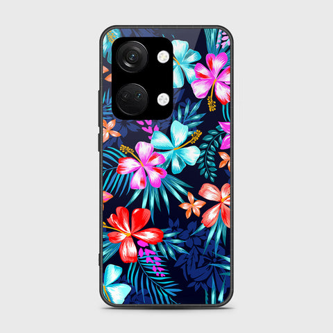 OnePlus Nord 3 Cover- Floral Series - HQ Ultra Shine Premium Infinity Glass Soft Silicon Borders Case