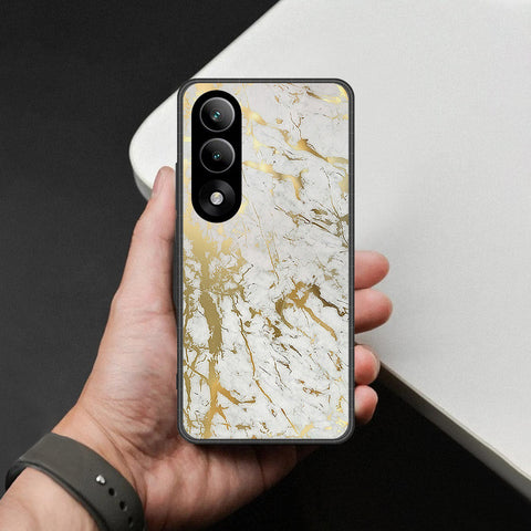OnePlus Nord 5 Cover - White Marble Series - HQ Ultra Shine Premium Infinity Glass Soft Silicon Borders Case
