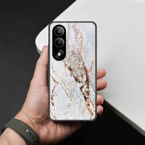 OnePlus Ace 5 Ultra Cover - White Marble Series - HQ Ultra Shine Premium Infinity Glass Soft Silicon Borders Case