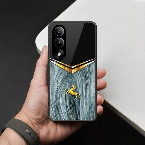 OnePlus Ace 5 Ultra Cover - Majestic Royal V Design - HQ Ultra Shine Premium Infinity Glass Soft Silicon Borders Case