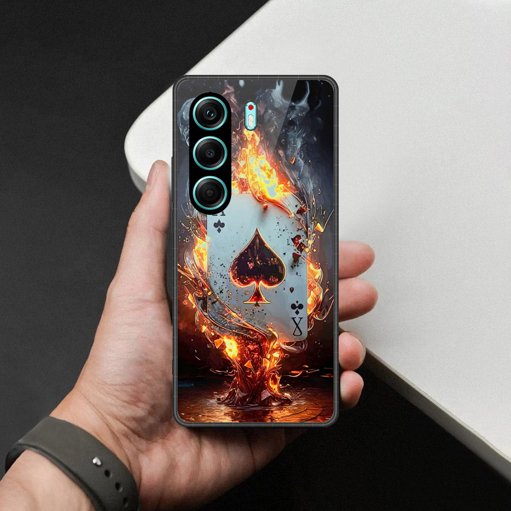 Tecno Camon 40 Cover - Ace of Fire Rising Star Design - HQ Premium Shine Durable Shatterproof Case