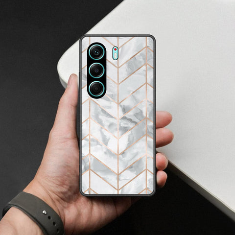 Tecno Camon 40 Cover - White Marble Series 2 - HQ Premium Shine Durable Shatterproof Case