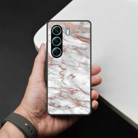 Tecno Camon 40 Cover - White Marble Series 2 - HQ Premium Shine Durable Shatterproof Case