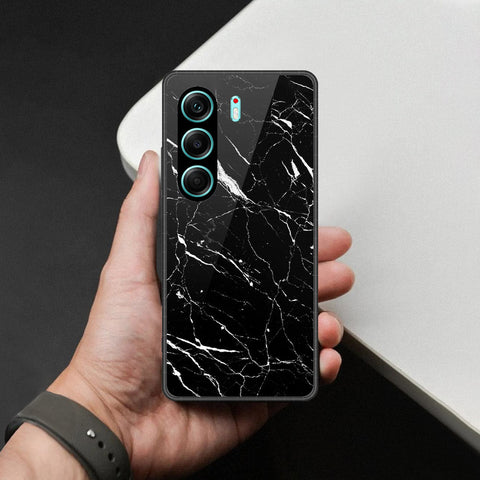 Tecno Camon 40 Cover - Black Marble Series - HQ Premium Shine Durable Shatterproof Case