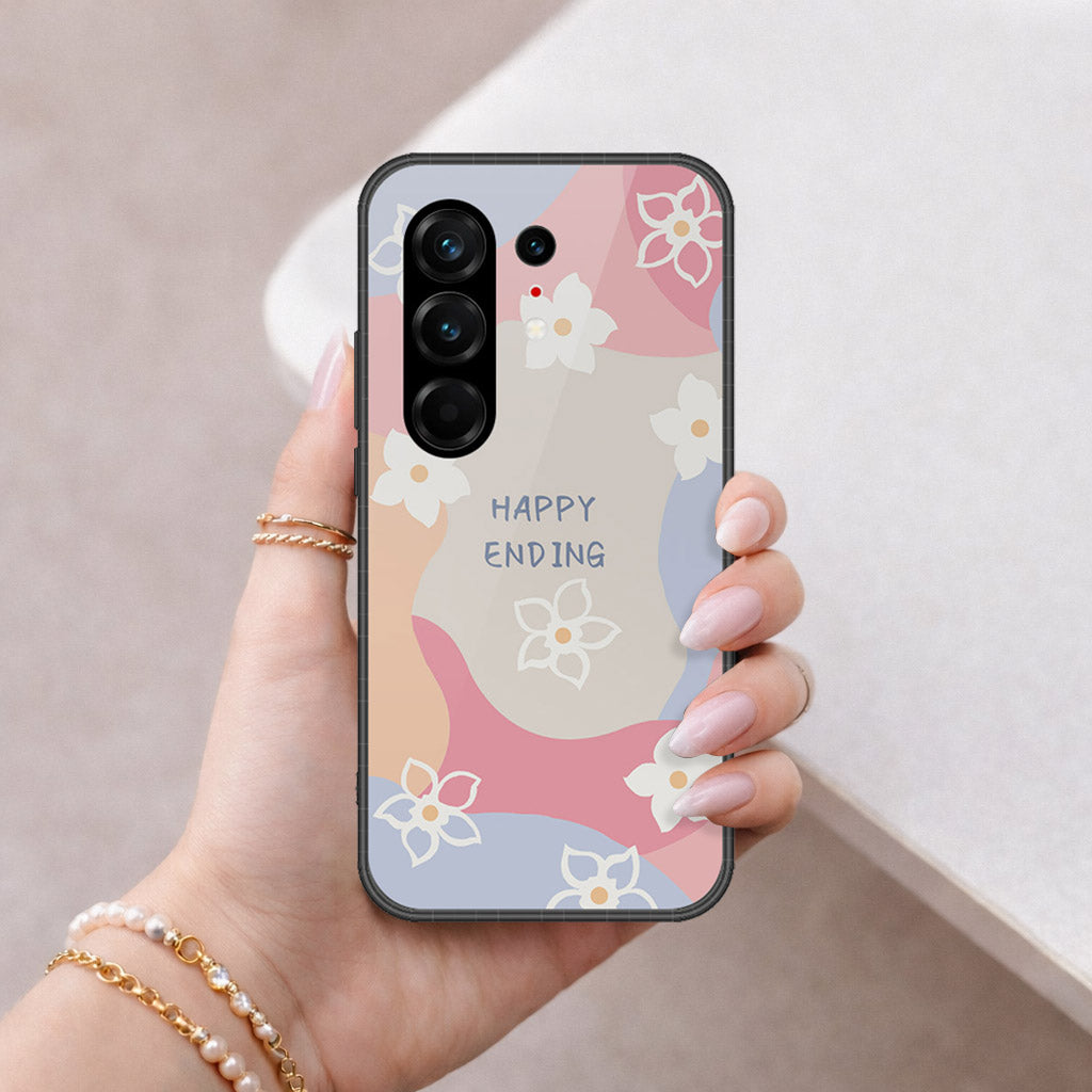 Tecno Camon 50 Pro 4G Cover - Happy Series - HQ Ultra Shine Premium Infinity Glass Soft Silicon Borders Case