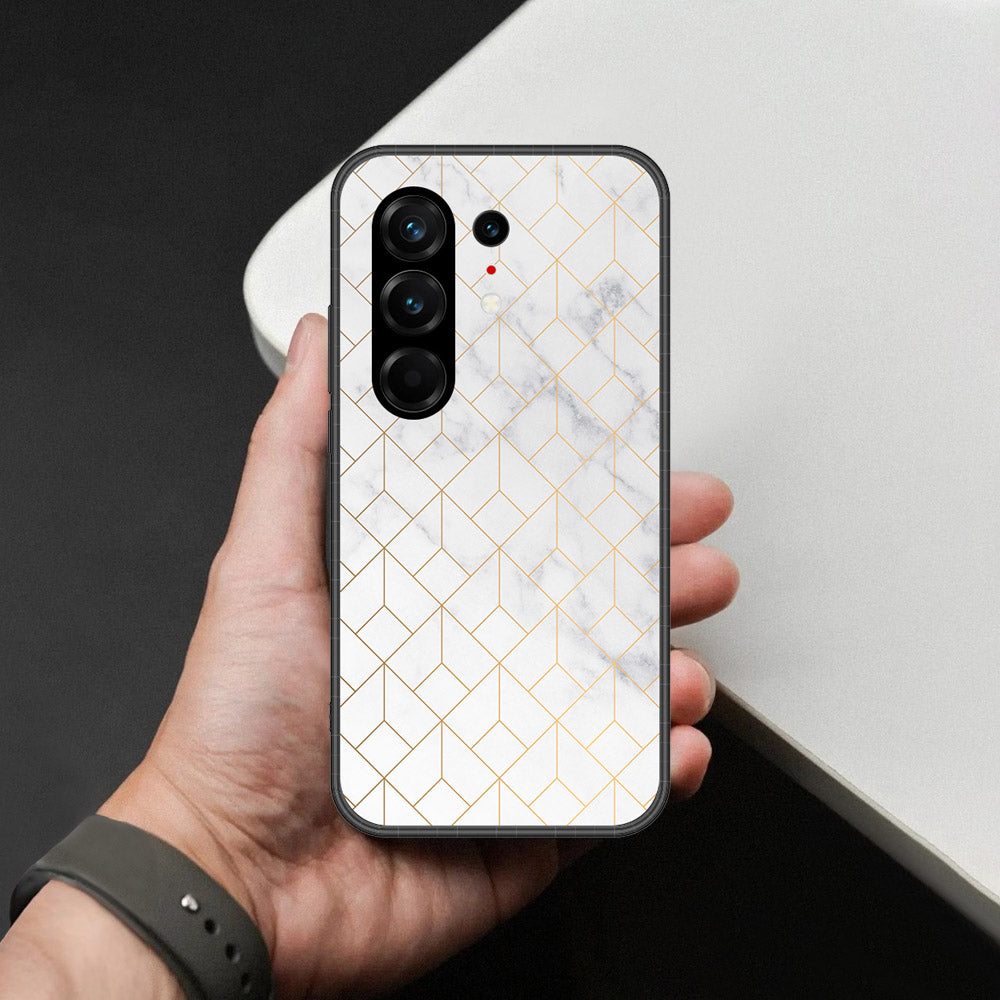 Tecno Camon 50 Ultra Cover - White Marble Series 2 - HQ Ultra Shine Premium Infinity Glass Soft Silicon Borders Case