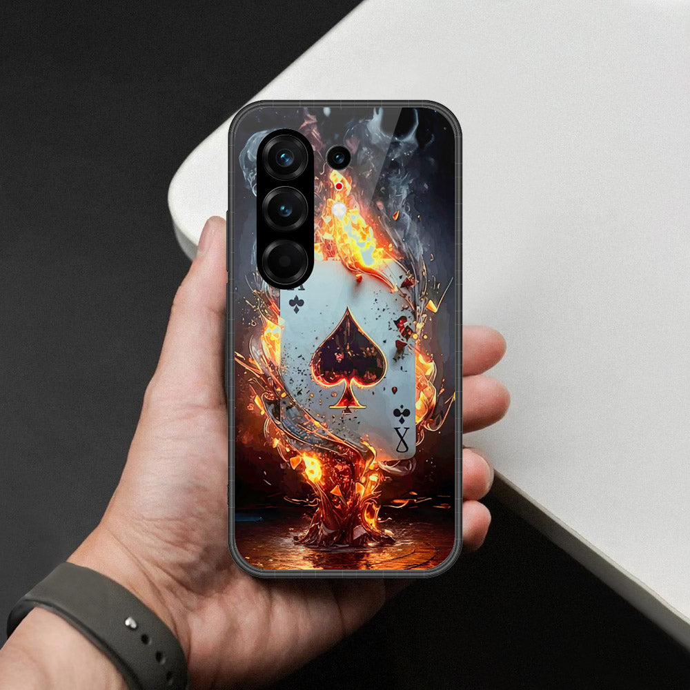 Tecno Camon 50 Pro 4G Cover - Ace of Fire Rising Star Design - HQ Ultra Shine Premium Infinity Glass Soft Silicon Borders Case