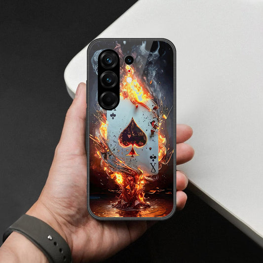Tecno Camon 50 Ultra Cover - Ace of Fire Rising Star Design - HQ Ultra Shine Premium Infinity Glass Soft Silicon Borders Case