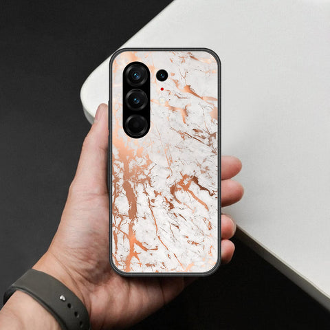 Tecno Camon 50 Ultra Cover - White Marble Series 2 - HQ Ultra Shine Premium Infinity Glass Soft Silicon Borders Case