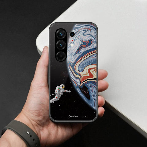 Tecno Camon 50 4G Cover - Cosmic Marble Astronaut Design - HQ Ultra Shine Premium Infinity Glass Soft Silicon Borders Case