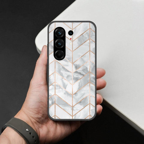 Tecno Camon 50 Ultra Cover - White Marble Series 2 - HQ Ultra Shine Premium Infinity Glass Soft Silicon Borders Case