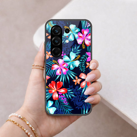 Tecno Camon 50 Pro 4G Cover - Floral Series - HQ Ultra Shine Premium Infinity Glass Soft Silicon Borders Case