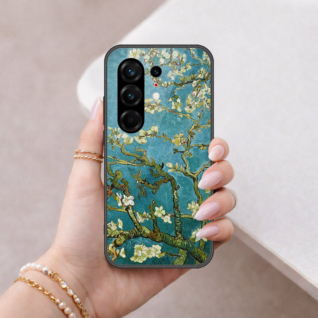 Tecno Camon 50 Ultra Cover - Floral Series 2 - HQ Ultra Shine Premium Infinity Glass Soft Silicon Borders Case