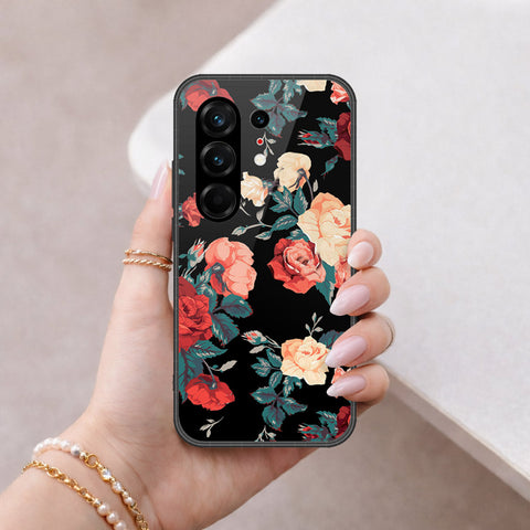 Tecno Camon 50 Ultra Cover - Floral Series 2 - HQ Ultra Shine Premium Infinity Glass Soft Silicon Borders Case