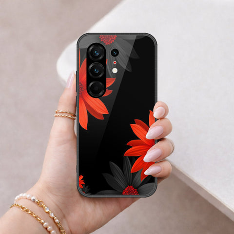 Tecno Camon 50 Ultra Cover - Floral Series 2 - HQ Ultra Shine Premium Infinity Glass Soft Silicon Borders Case