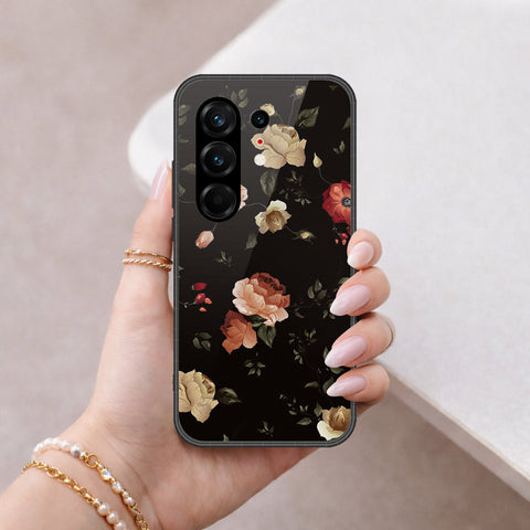 Tecno Camon 50 Ultra Cover - Floral Series 2 - HQ Ultra Shine Premium Infinity Glass Soft Silicon Borders Case