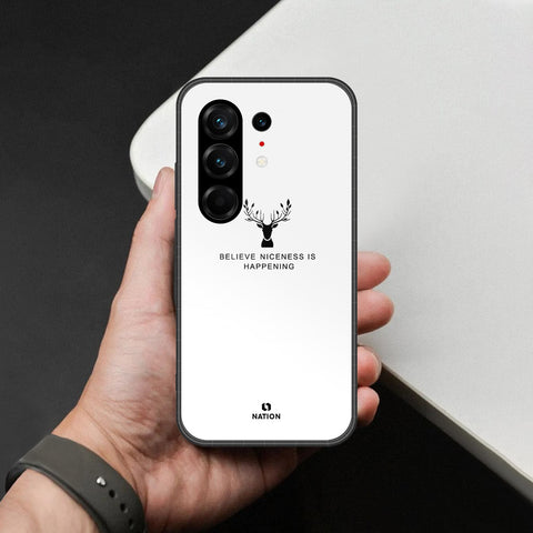 Tecno Camon 50 Ultra Cover - Nice Series - HQ Ultra Shine Premium Infinity Glass Soft Silicon Borders Case
