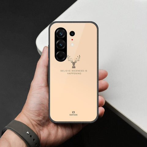 Tecno Camon 50 Ultra Cover - Nice Series - HQ Ultra Shine Premium Infinity Glass Soft Silicon Borders Case