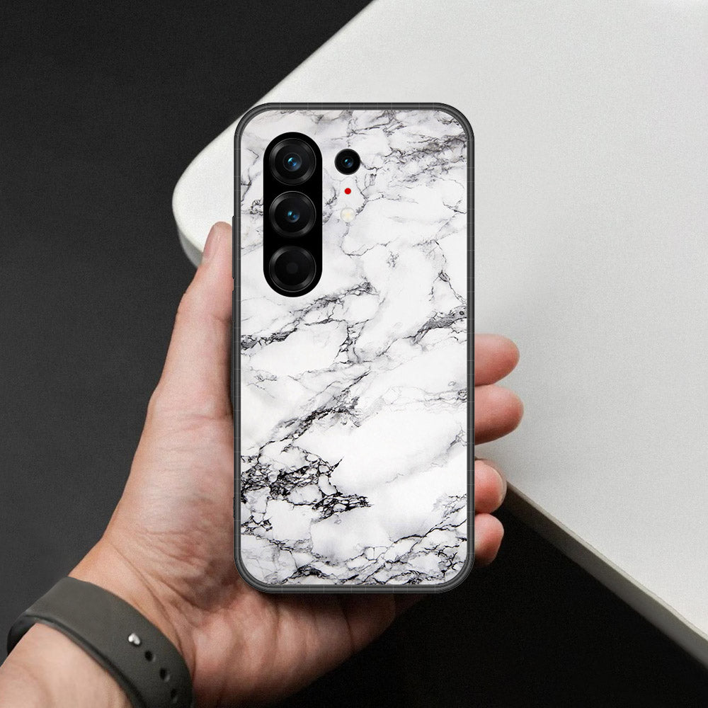 Tecno Camon 50 Pro 4G Cover - White Marble Series - HQ Ultra Shine Premium Infinity Glass Soft Silicon Borders Case