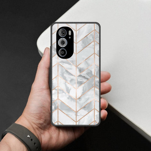 Motorola Edge x30 Cover - White Marble Series 2 - HQ Premium Shine Durable Shatterproof Case
