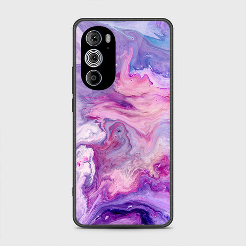 Motorola Edge 30 Pro Cover - Colorful Marble Series - HQ Premium Shine Durable Shatterproof Case