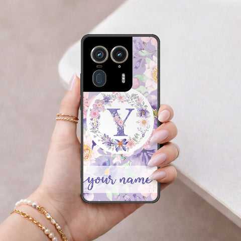Motorola Edge 50 Ultra Cover - Personalized Alphabet Series - HQ Premium Shine Durable Shatterproof Case