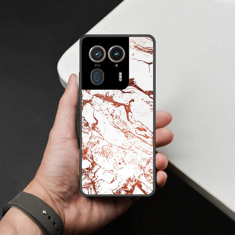 Motorola Edge 50 Ultra Cover - White Marble Series 2 - HQ Premium Shine Durable Shatterproof Case