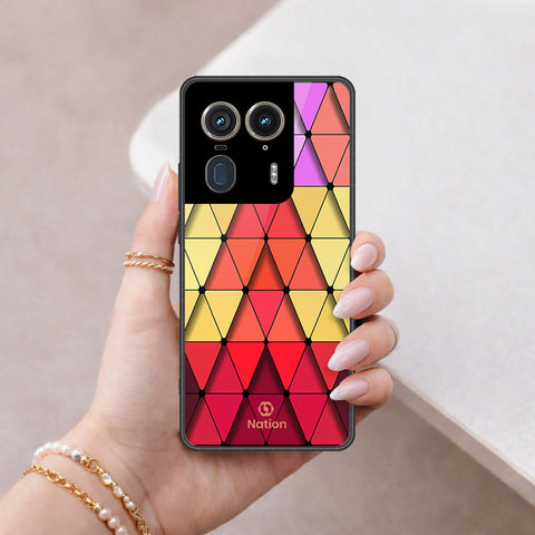 Motorola Edge 50 Ultra Cover - Onation Pyramid Series - HQ Premium Shine Durable Shatterproof Case