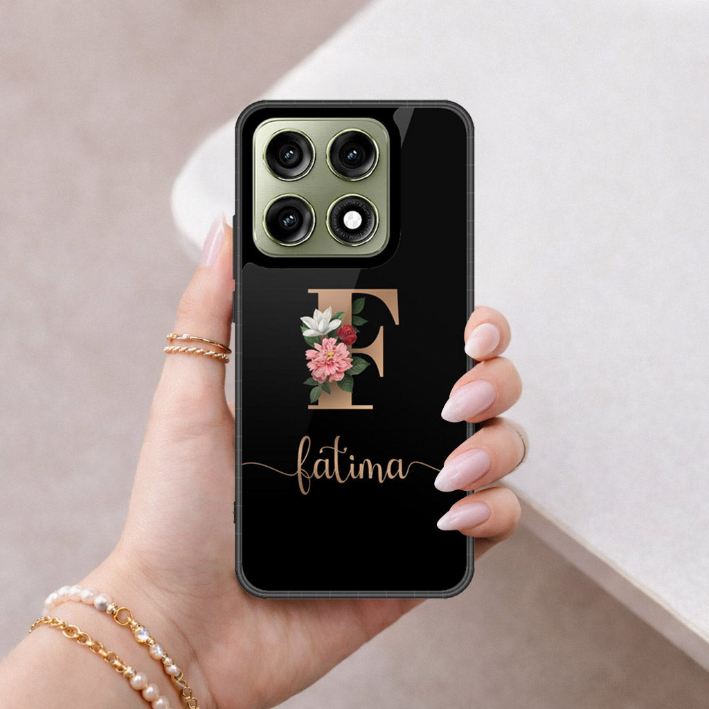 Motorola Edge 70 Pro Plus Cover - Personalized Alphabet Series - HQ Ultra Shine Premium Infinity Glass Soft Silicon Borders Case