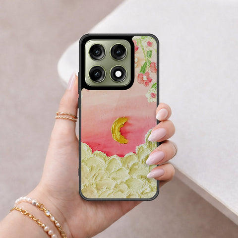 Motorola Edge 70 Pro Plus Cover - Floral Series - Design 7 - Pink & Yellow - HQ Ultra Shine Premium Infinity Glass Soft Silicon Borders Case