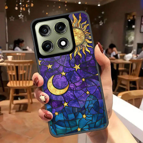 Motorola Edge 70 Pro Plus Cover - Celestial Starry Universe Series - HQ Ultra Shine Premium Infinity Glass Soft Silicon Borders Case