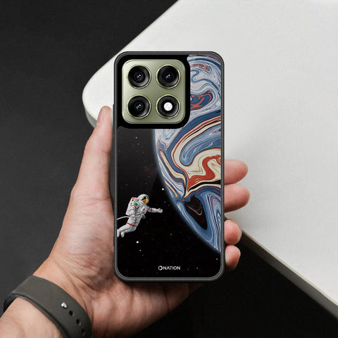 Motorola Edge 70 Pro Cover - Cosmic Marble Astronaut Design - HQ Ultra Shine Premium Infinity Glass Soft Silicon Borders Case