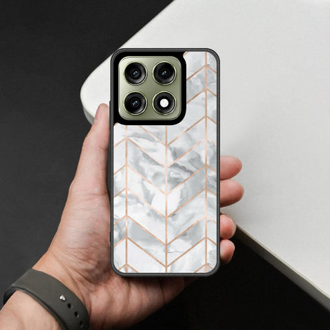 Motorola Edge 70 Pro Plus Cover - White Marble Series 2 - HQ Ultra Shine Premium Infinity Glass Soft Silicon Borders Case