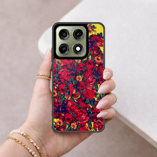 Motorola Edge 70 Pro Cover - Floral Series - HQ Ultra Shine Premium Infinity Glass Soft Silicon Borders Case