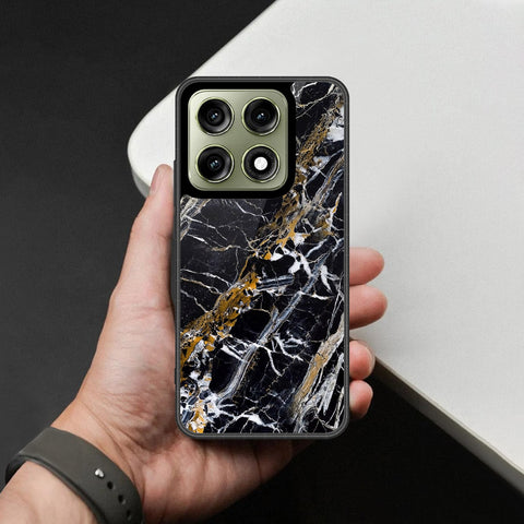 Motorola Edge 70 Pro Plus Cover - Black Marble Series - HQ Ultra Shine Premium Infinity Glass Soft Silicon Borders Case