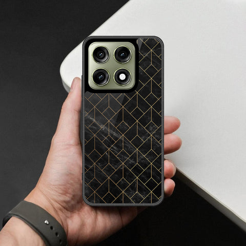 Motorola Edge 70 Pro Plus Cover - Black Marble Series - HQ Ultra Shine Premium Infinity Glass Soft Silicon Borders Case