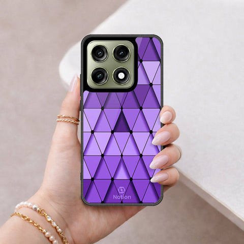 Motorola Edge 70 Pro Plus Cover - Onation Pyramid Series - HQ Ultra Shine Premium Infinity Glass Soft Silicon Borders Case